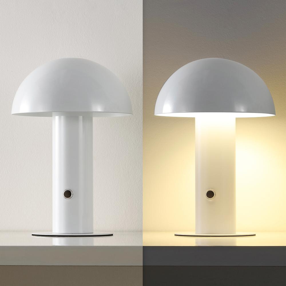 Bohemian Rechargeablecordless Iron Integrated Led Mushroom Table Lamp. Picture 11