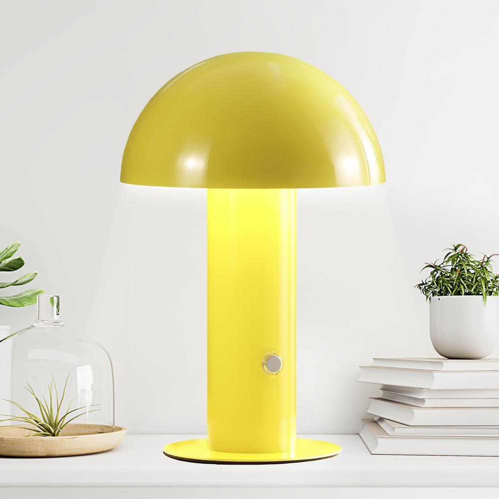 Bohemian Rechargeablecordless Iron Integrated Led Mushroom Table Lamp. Picture 10