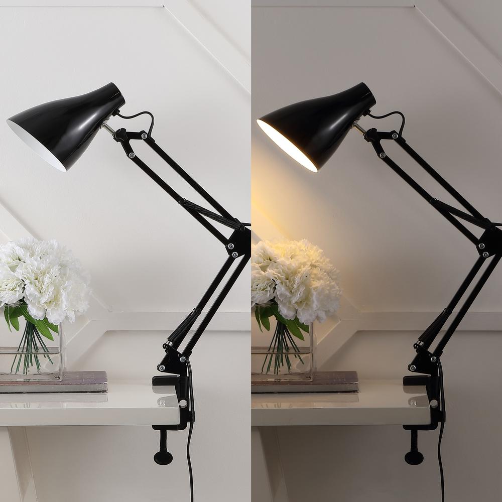Odile Classic Industrial Adjustable Articulated Clamp On LED Task Lamp. Picture 8