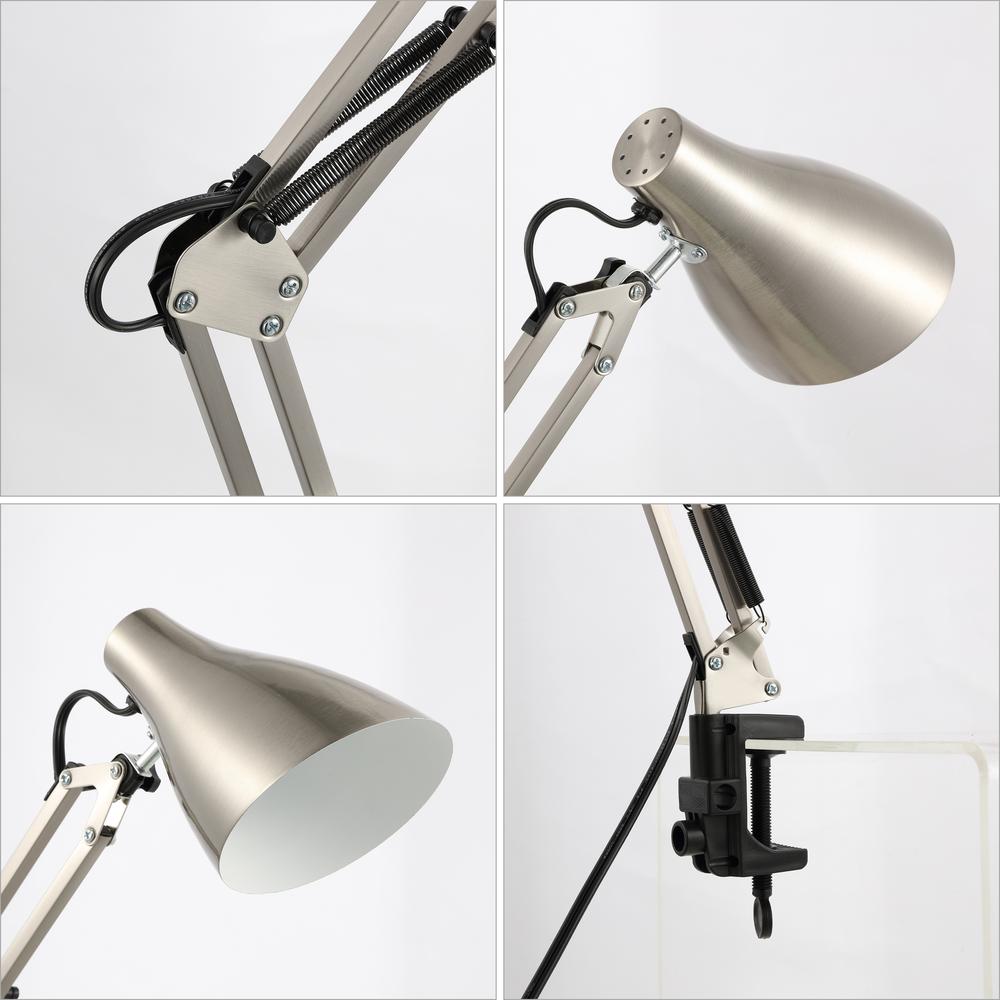 Odile Classic Industrial Adjustable Articulated Clamp On LED Task Lamp. Picture 3