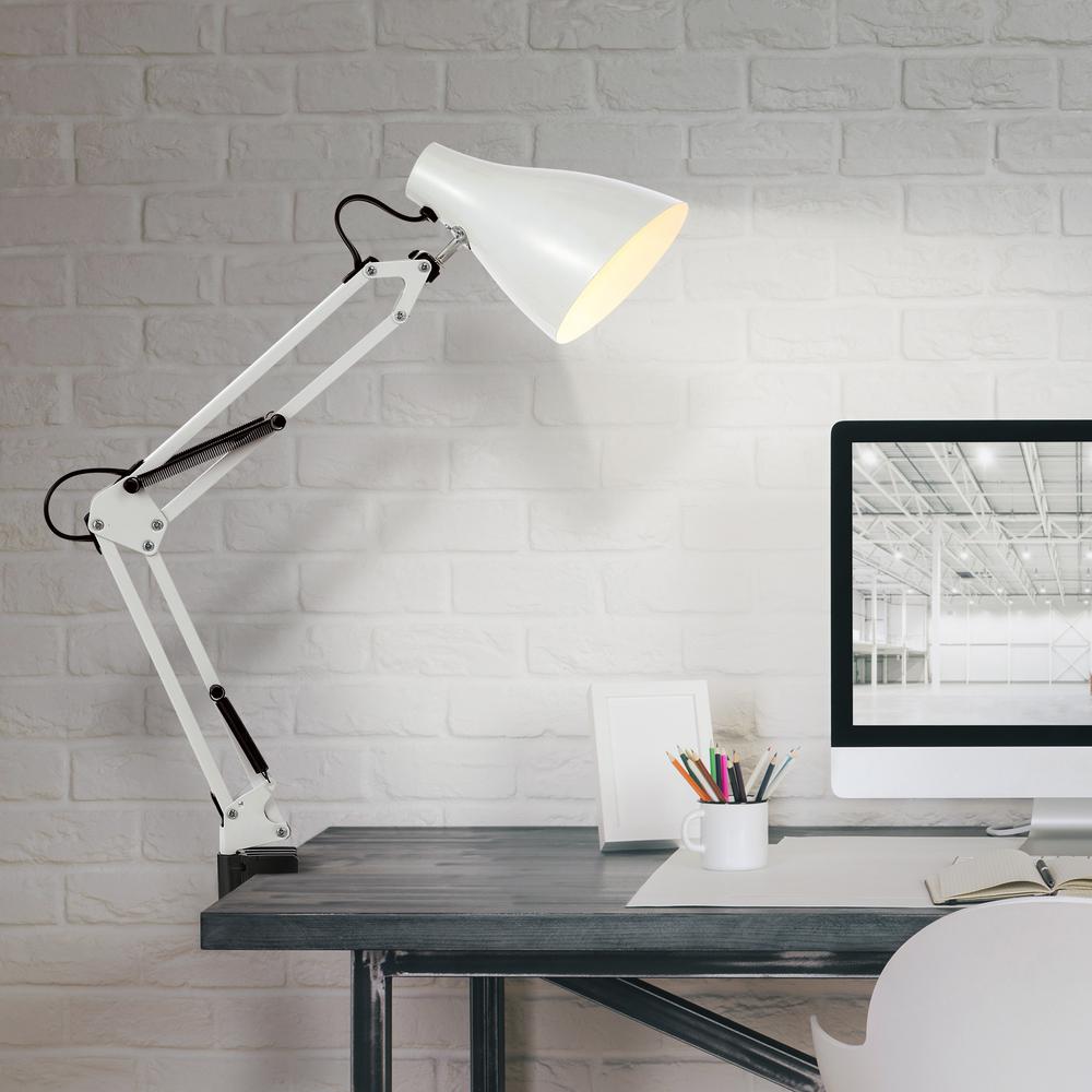 Odile Classic Industrial Adjustable Articulated Clamp On Led Task Lamp. Picture 6