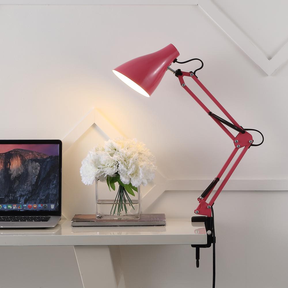 Odile Classic Industrial Adjustable Articulated Clamp On LED Task Lamp. Picture 5