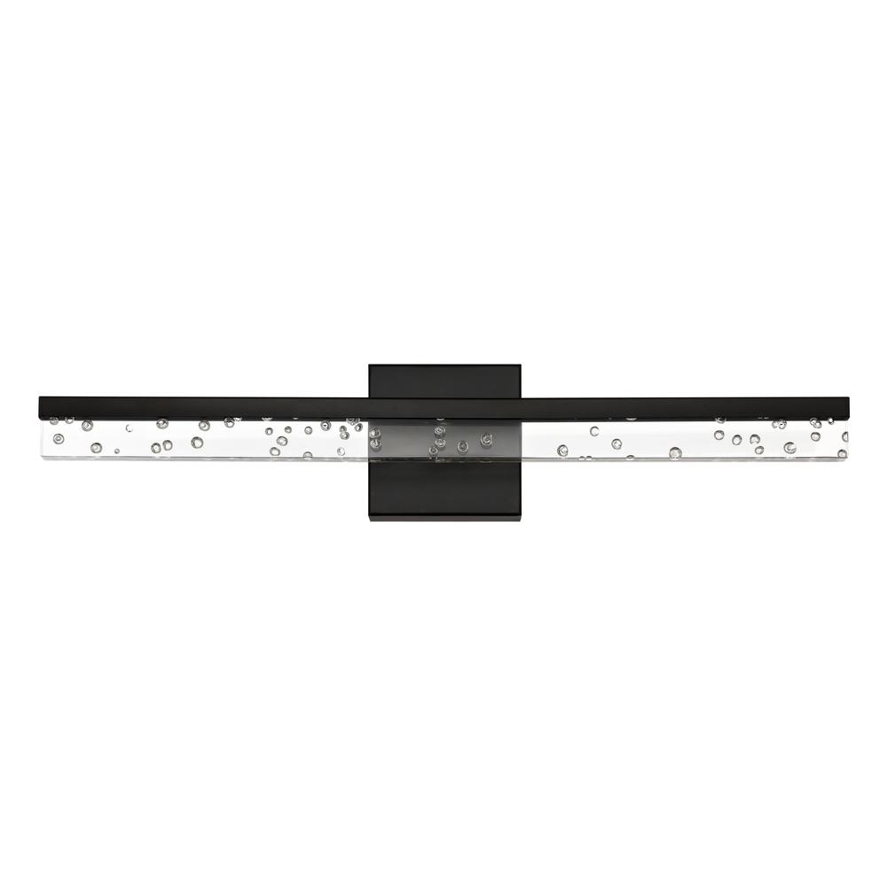 Mario Modern Contemporary Iron/Seeded Acrylic Integrated LED Vanity Light. Picture 2