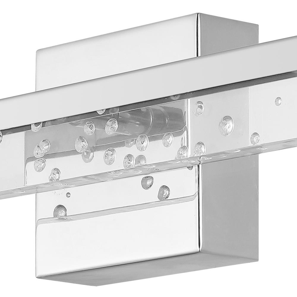 Mario Modern Contemporary Iron/Seeded Acrylic Integrated Led Vanity Light. Picture 4