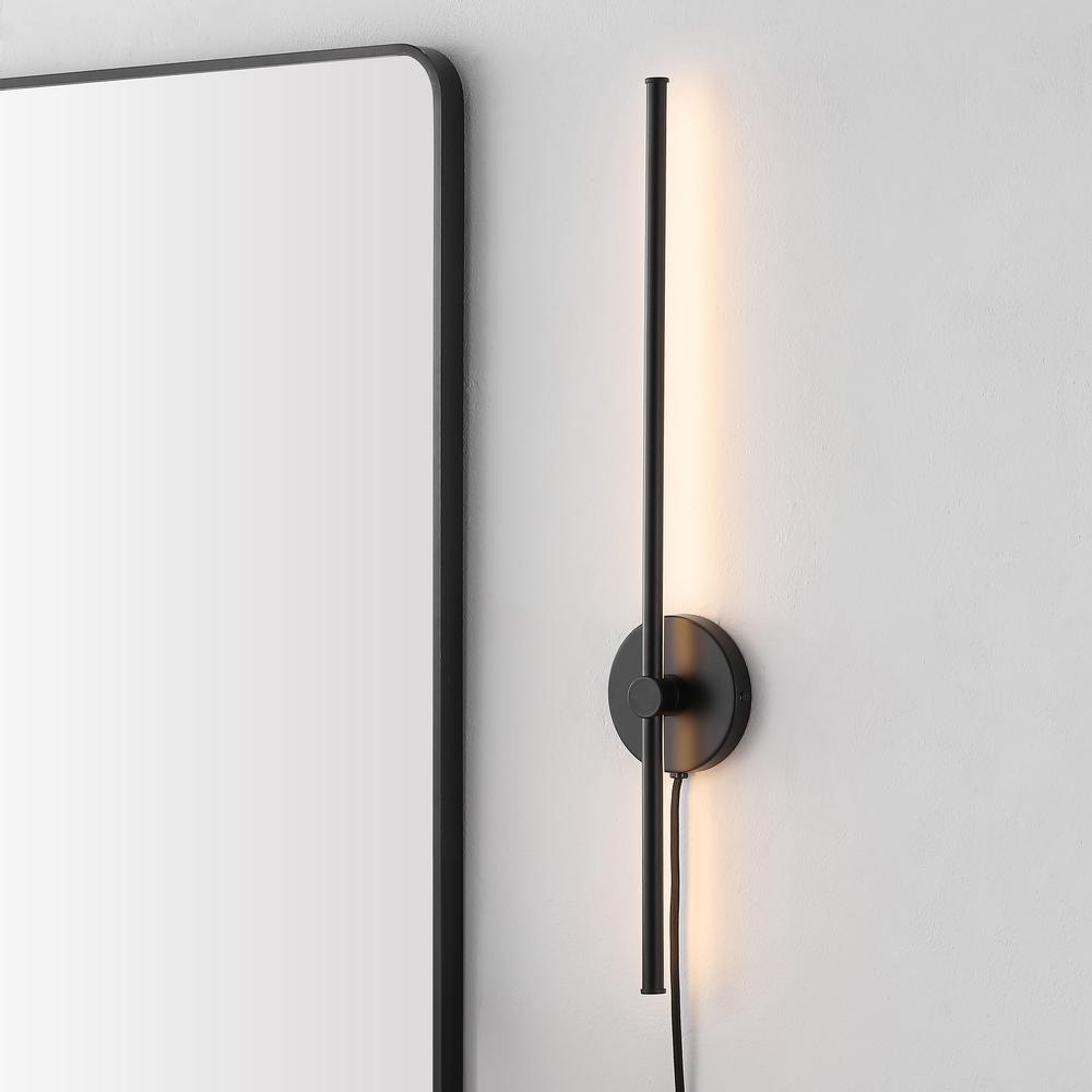 Minimalist Iron Adjustable Bar Integrated Led Plug-In Sconce. Picture 7