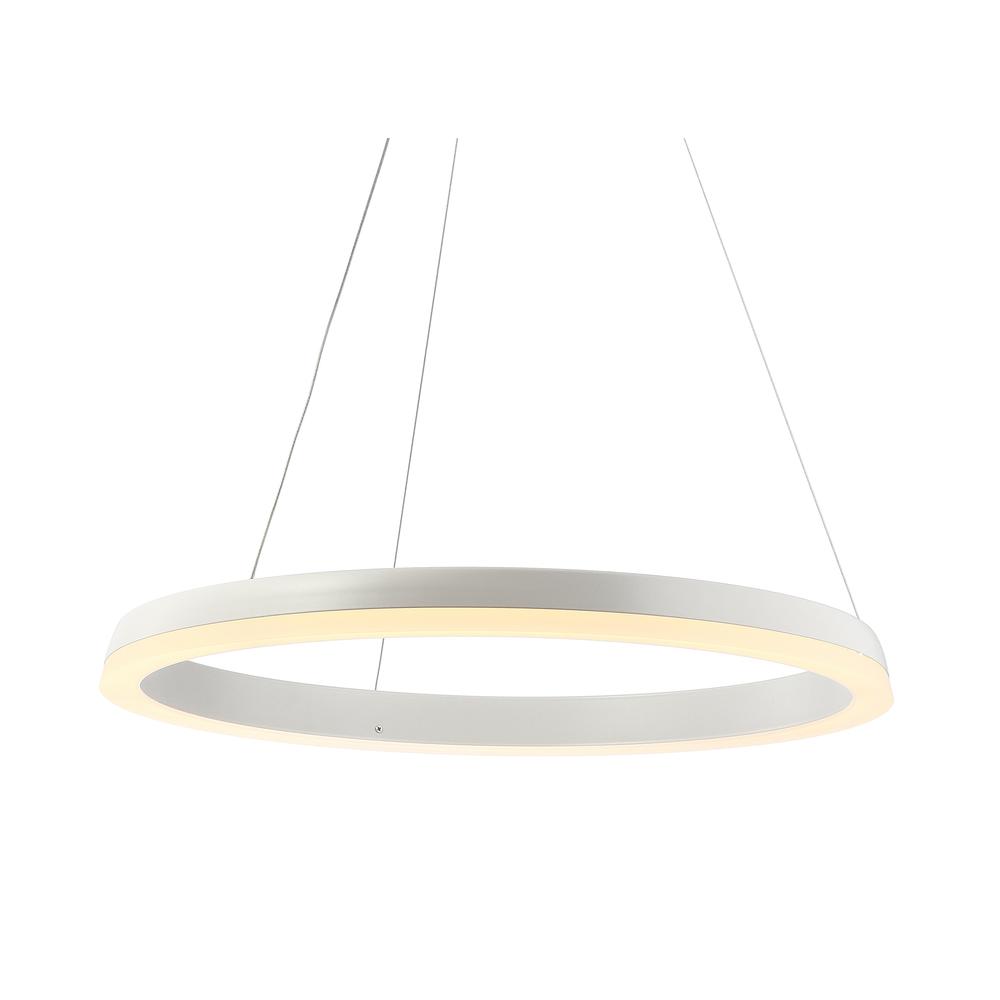 Baxter Modern Contemporary Aluminum Integrated LED Hoop Pendant. Picture 11