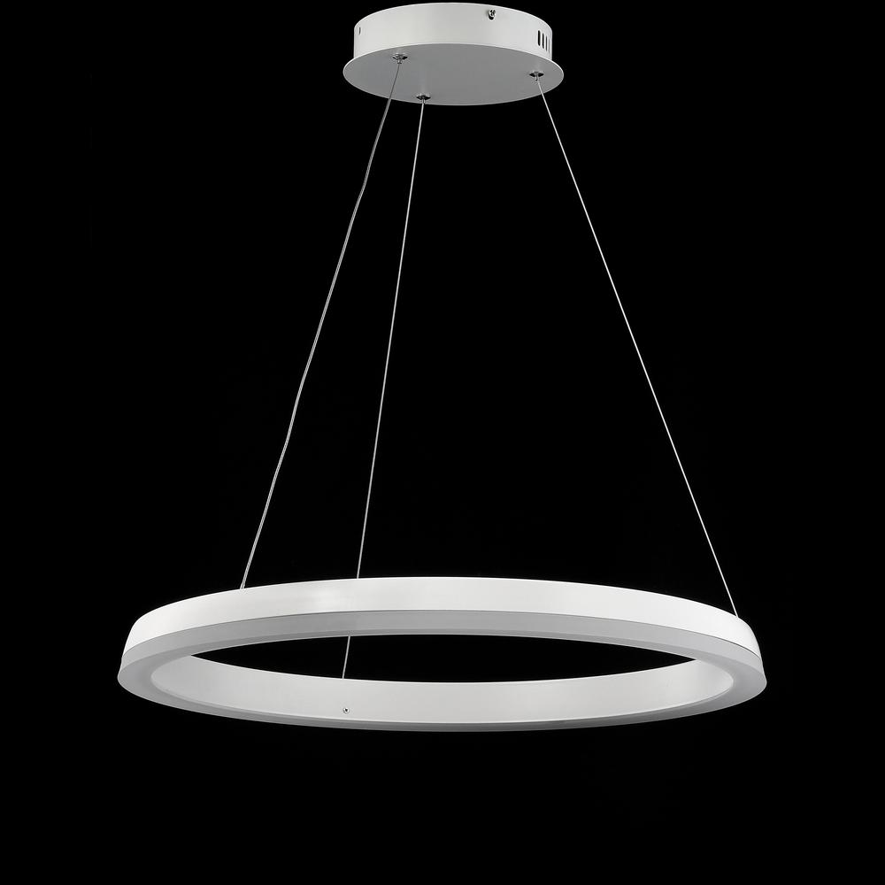Baxter Modern Contemporary Aluminum Integrated LED Hoop Pendant. Picture 4