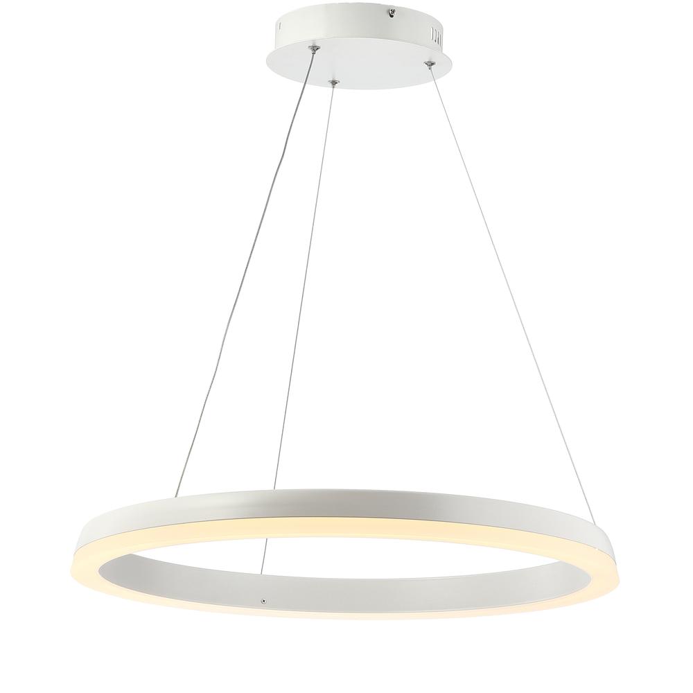 Baxter Modern Contemporary Aluminum Integrated LED Hoop Pendant. Picture 1