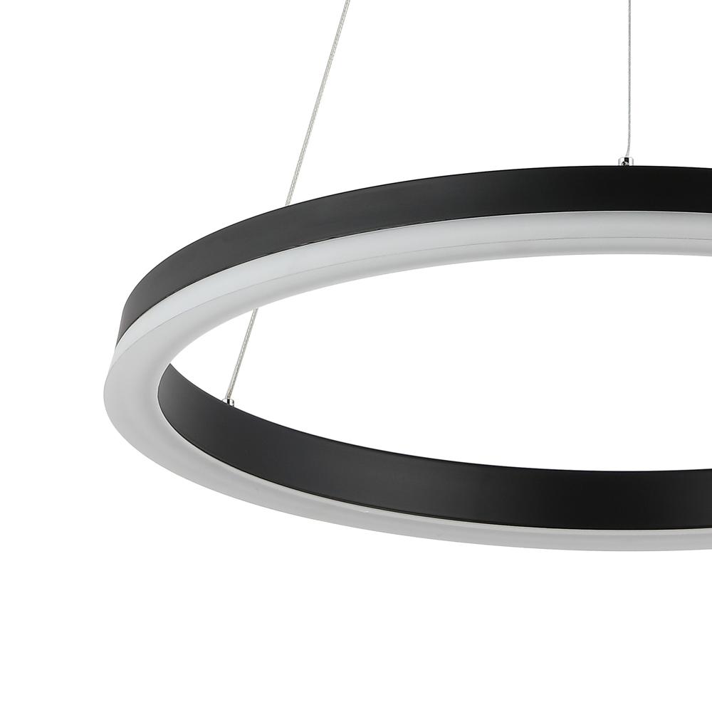 Baxter Modern Contemporary Aluminum Integrated Led Hoop Pendant. Picture 2
