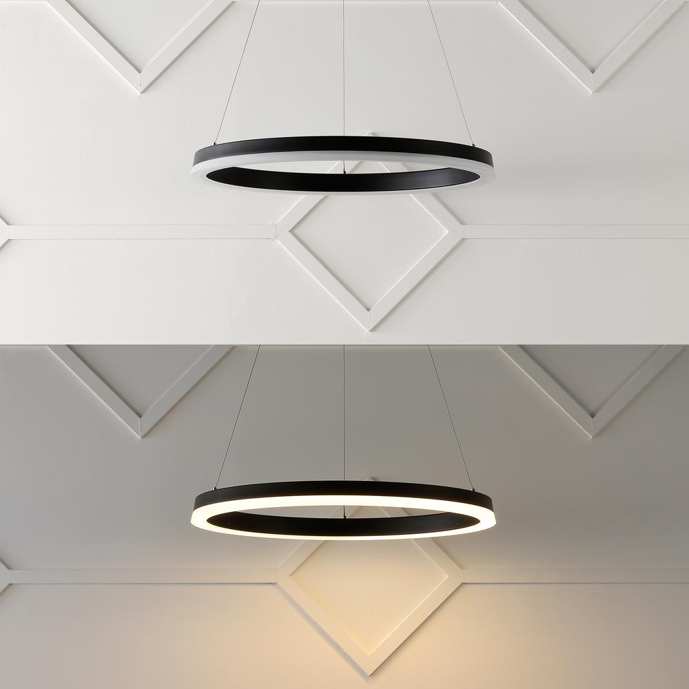Baxter Modern Contemporary Aluminum Integrated Led Hoop Pendant. Picture 8