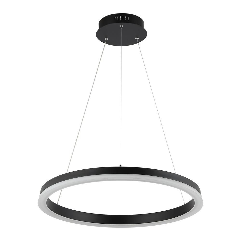 Baxter Modern Contemporary Aluminum Integrated Led Hoop Pendant. Picture 1