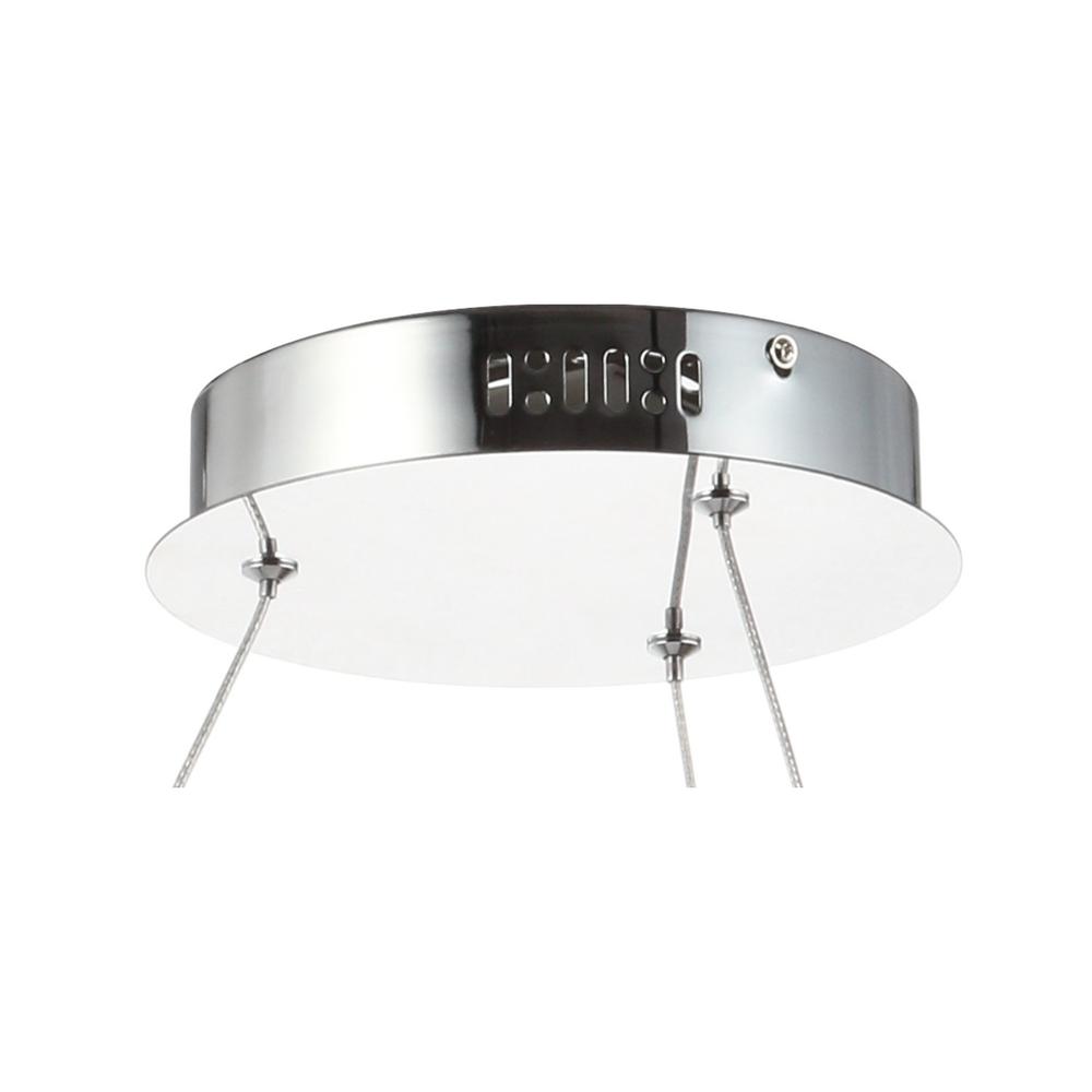 Benton Round Integrated LED Crystal/Metal Pendant. Picture 6