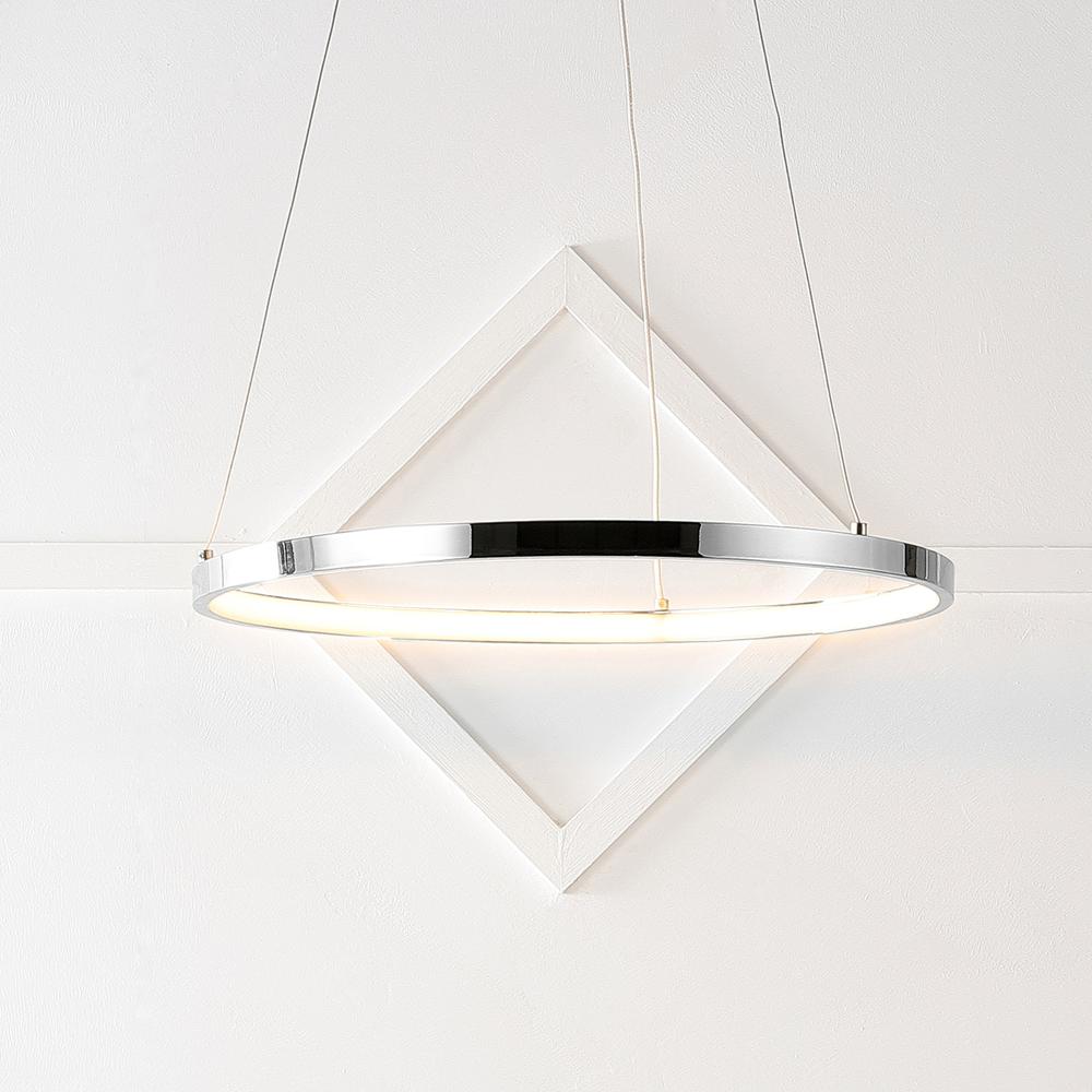 Brice Modern Contemporary Iron Integrated LED Pendant. Picture 7