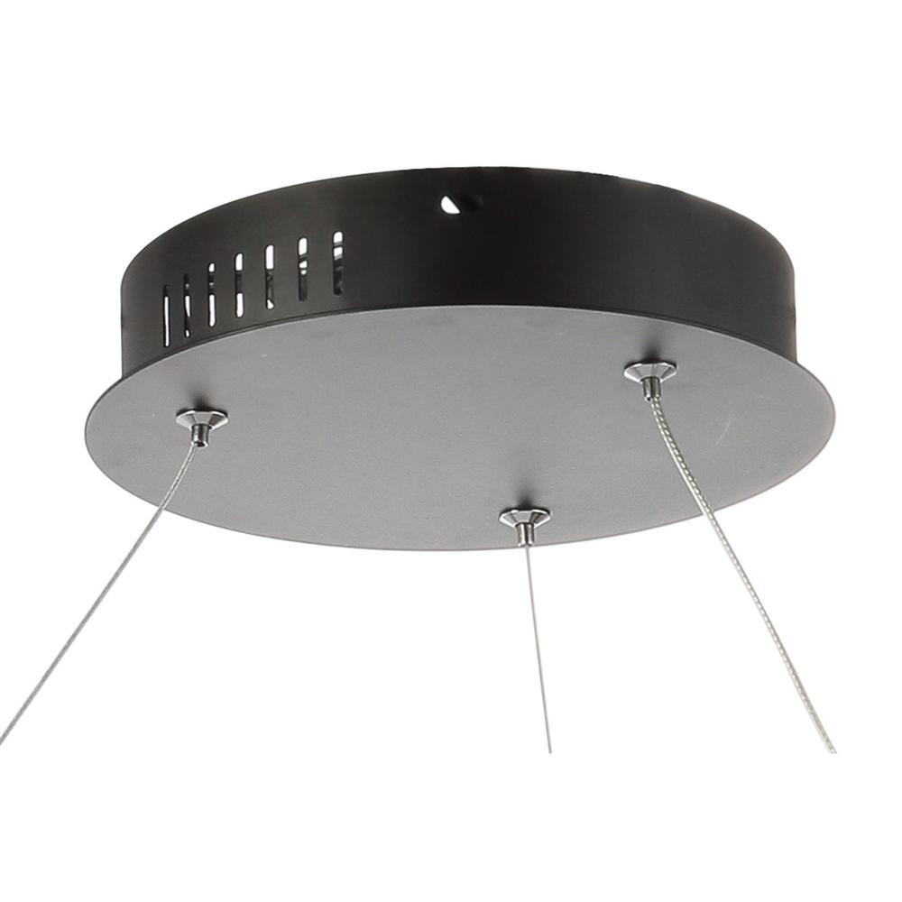 Brice Modern Contemporary Iron Integrated LED Pendant. Picture 6