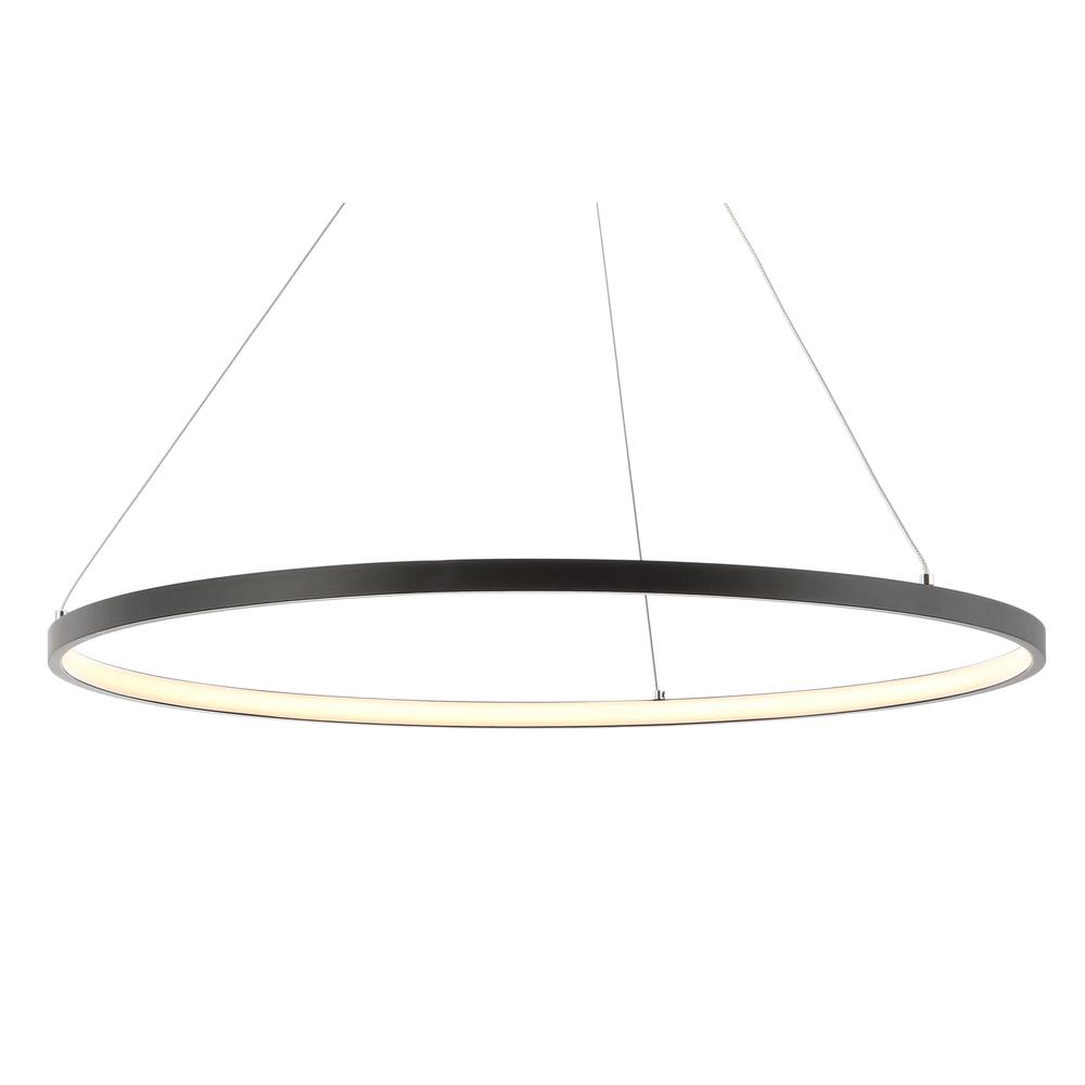 Brice Modern Contemporary Iron Integrated LED Pendant. Picture 11