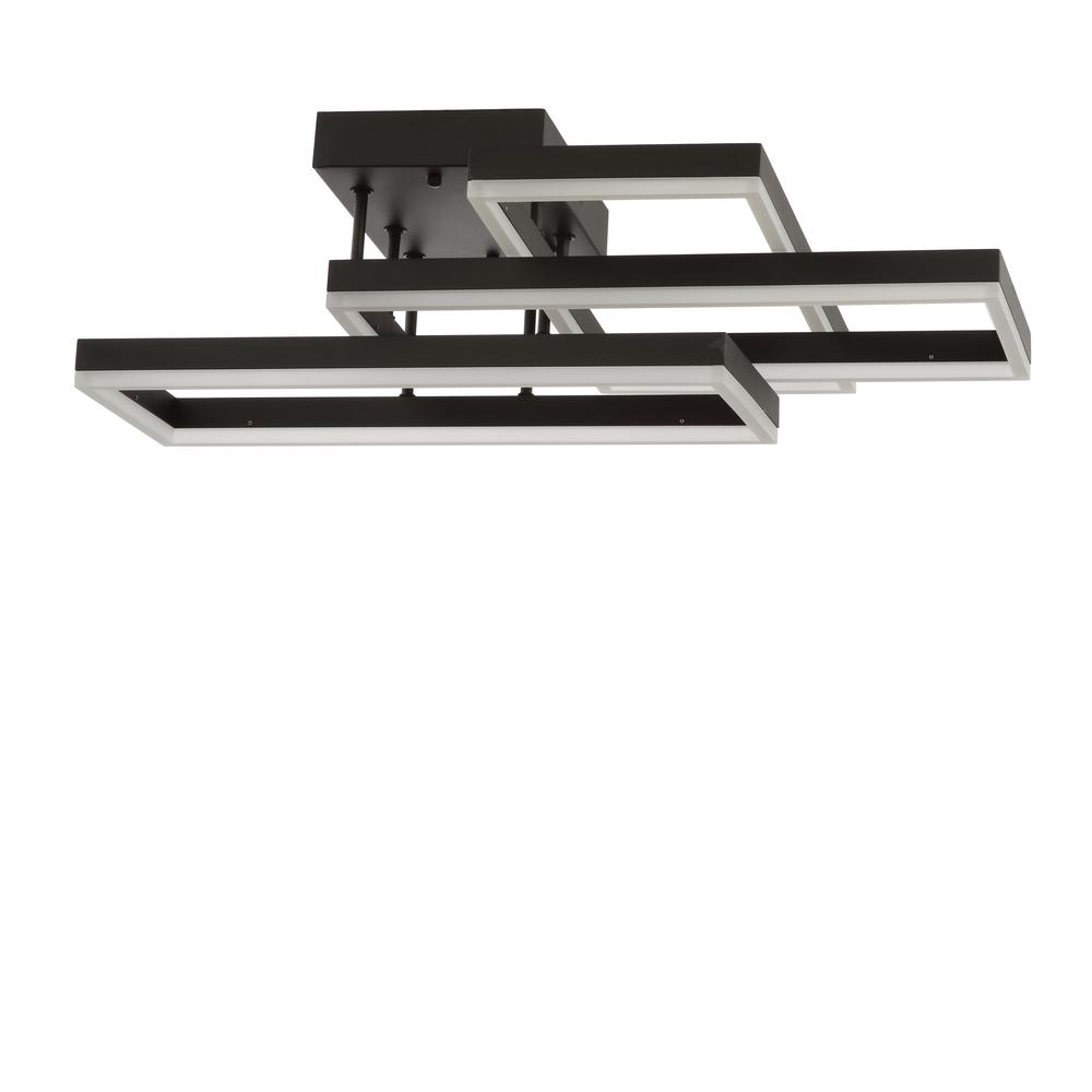 Turing Geometric Integrated Led Metal Flush Mount. Picture 2