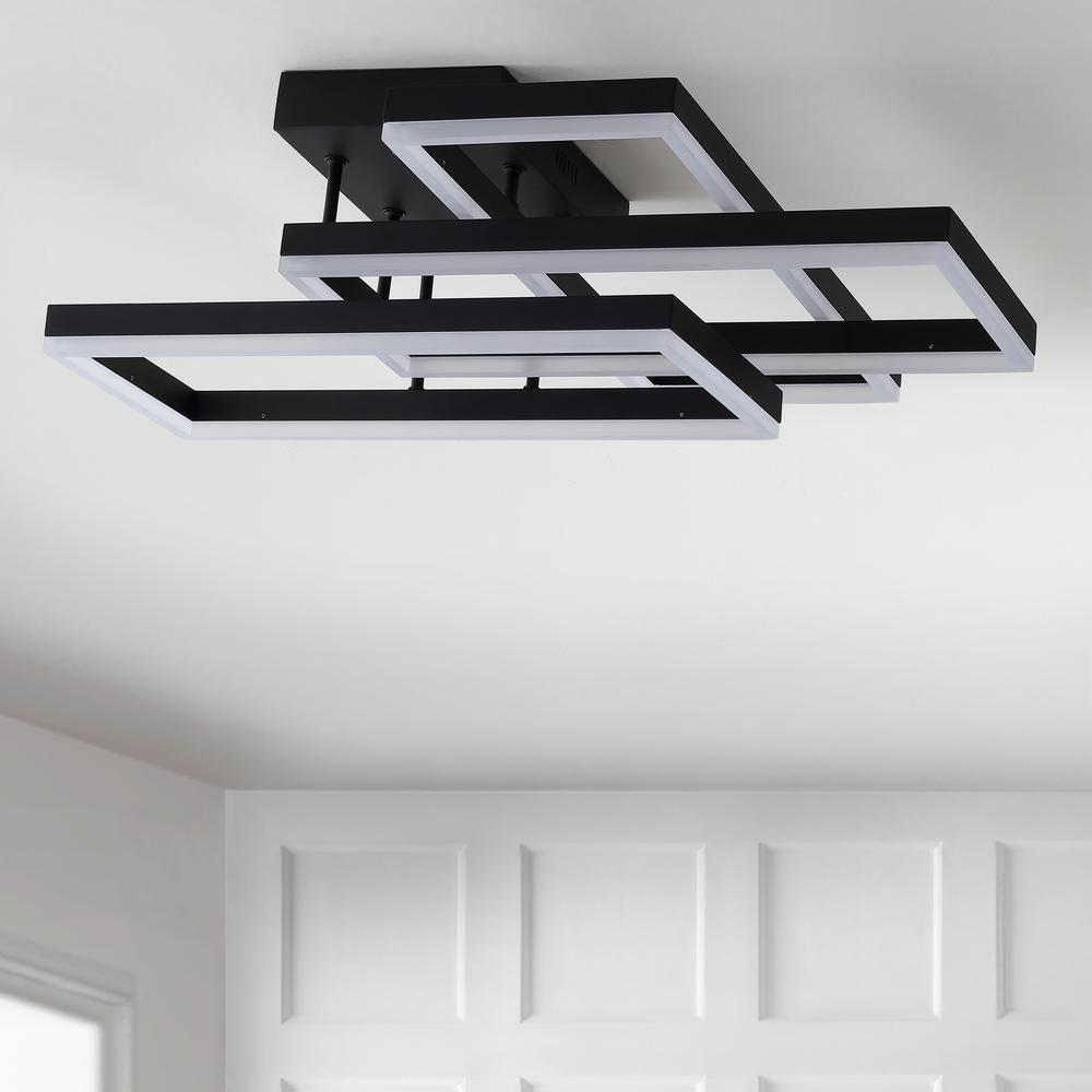 Turing Geometric Integrated Led Metal Flush Mount. Picture 5