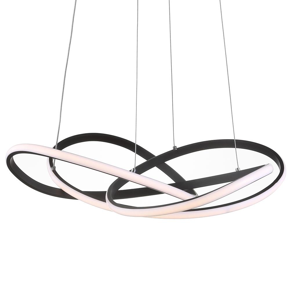 Alexia Abstract Integrated LED Metal Adjustable Pendant. Picture 9