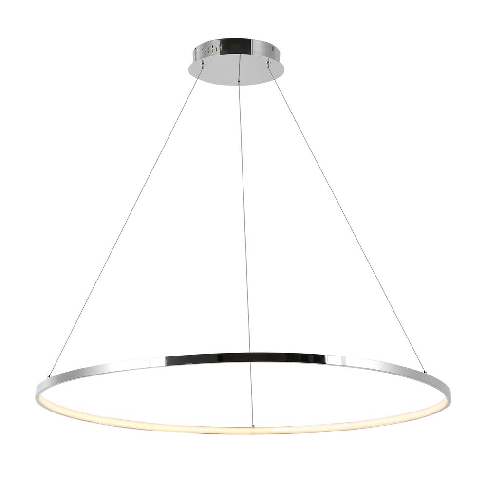Brice Modern Contemporary Iron Integrated LED Pendant. Picture 8