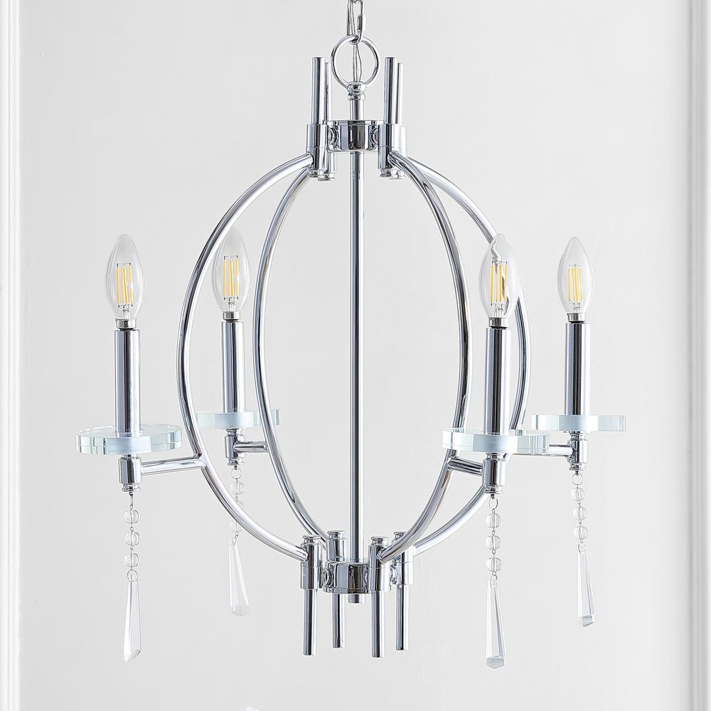 Laura Crystal/Metal LED Chandelier. Picture 7
