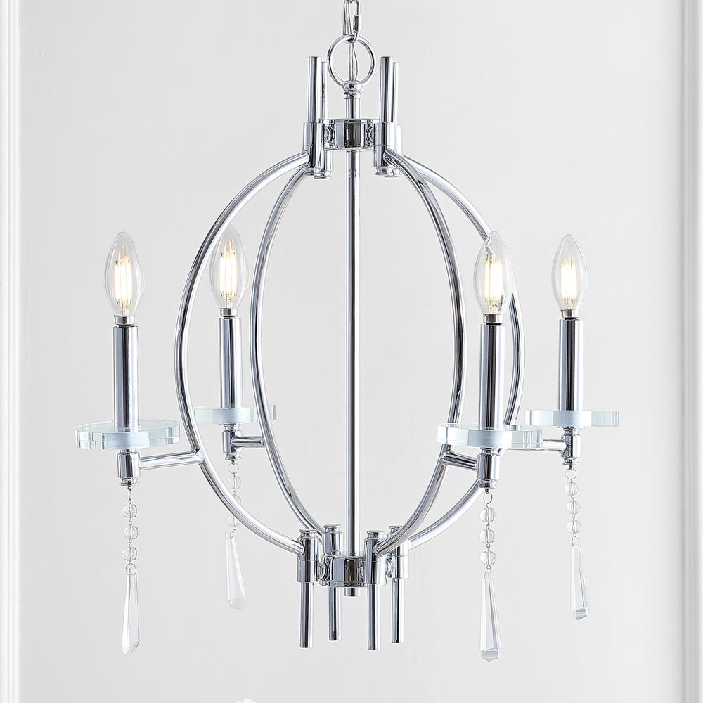 Laura Crystal/Metal LED Chandelier. Picture 6