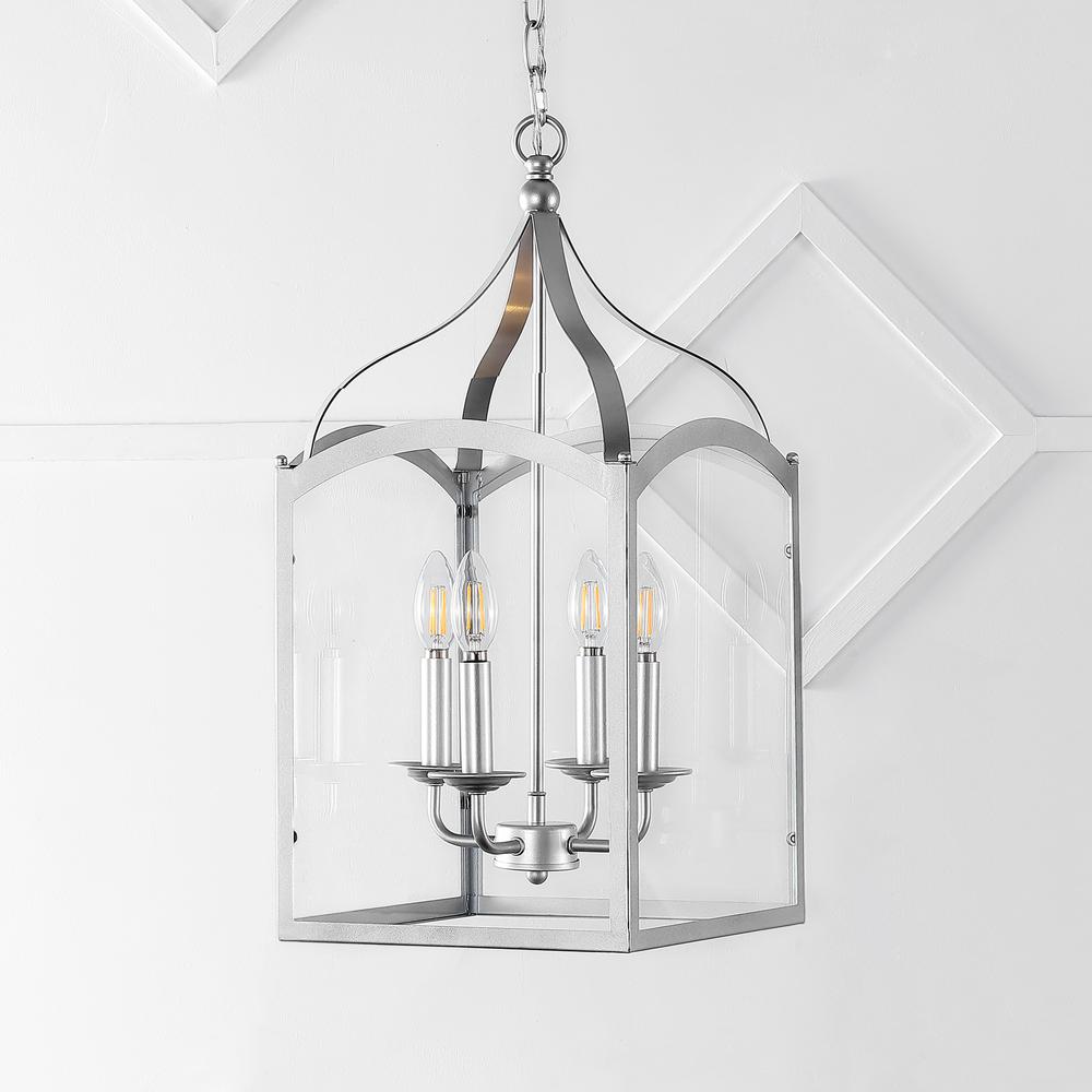 Ruth Traditional Classic Lantern Metal/Glass LED Pendant. Picture 6