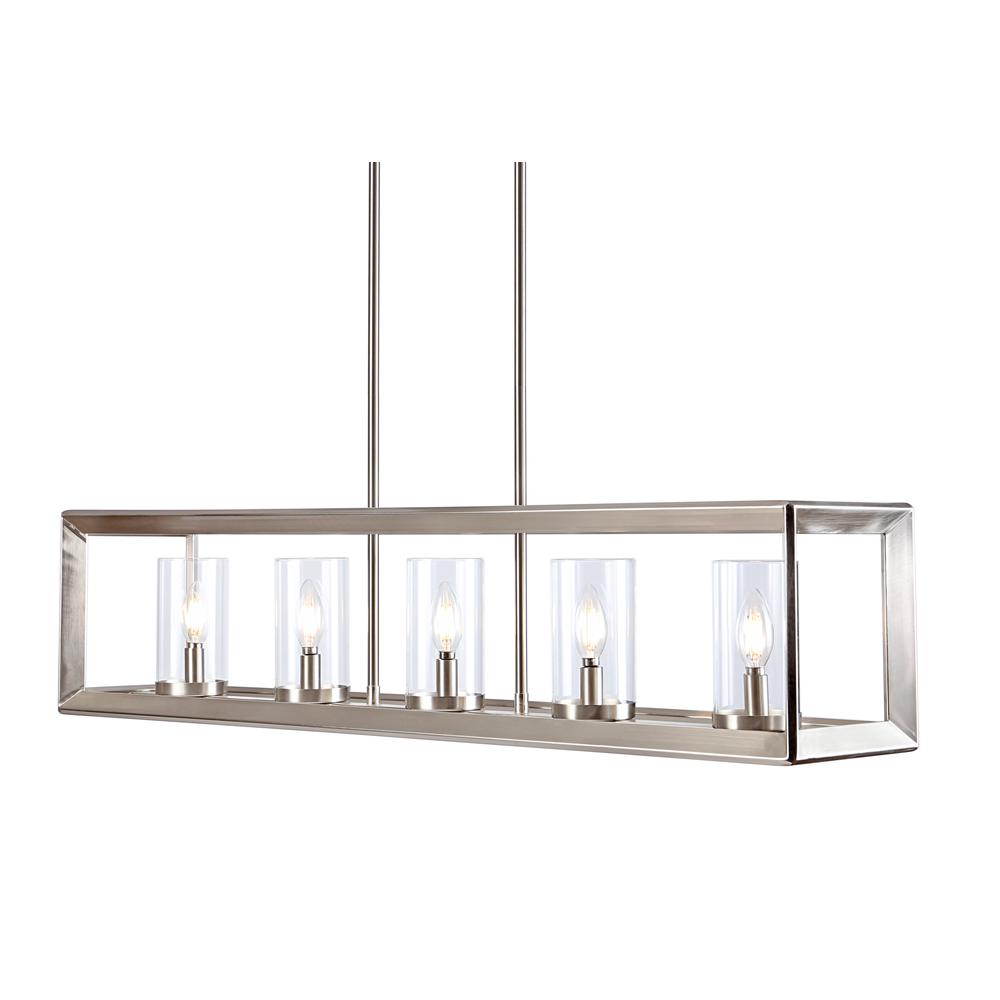 Anna Linear Metal/Glass LED Pendant. Picture 10