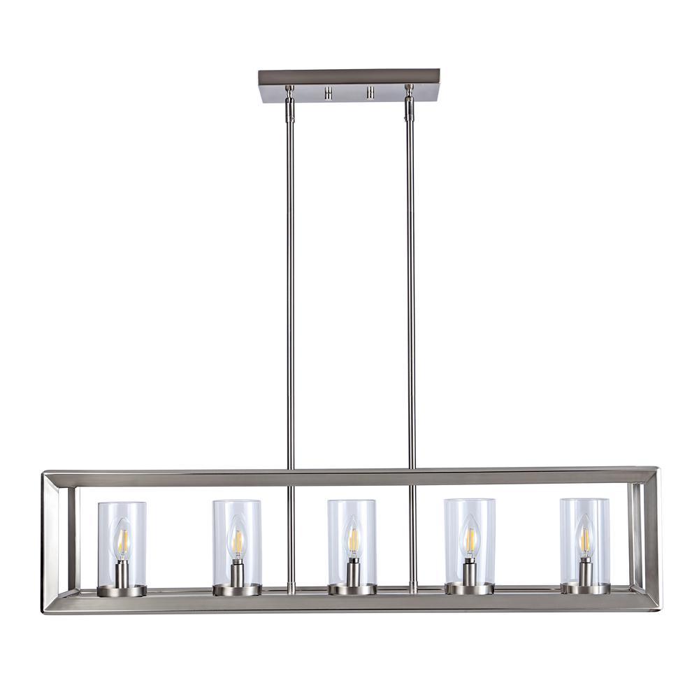 Anna Linear Metal/Glass LED Pendant. Picture 2
