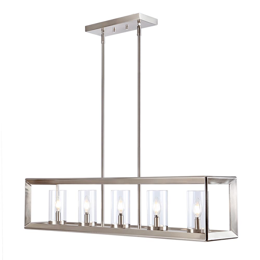 Anna Linear Metal/Glass LED Pendant. Picture 5