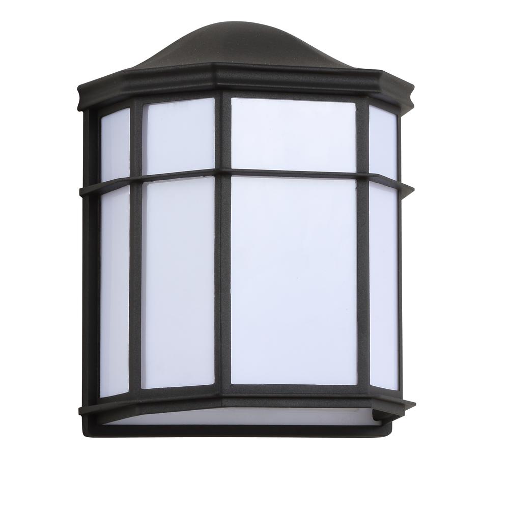 Henry Outdoor Frosted Acrylicmetal Integrated LED Wall Sconce. Picture 2