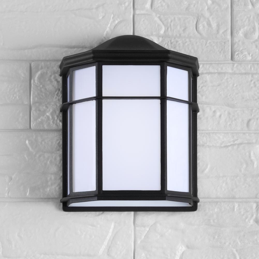 Henry Outdoor Frosted Acrylicmetal Integrated LED Wall Sconce. Picture 4