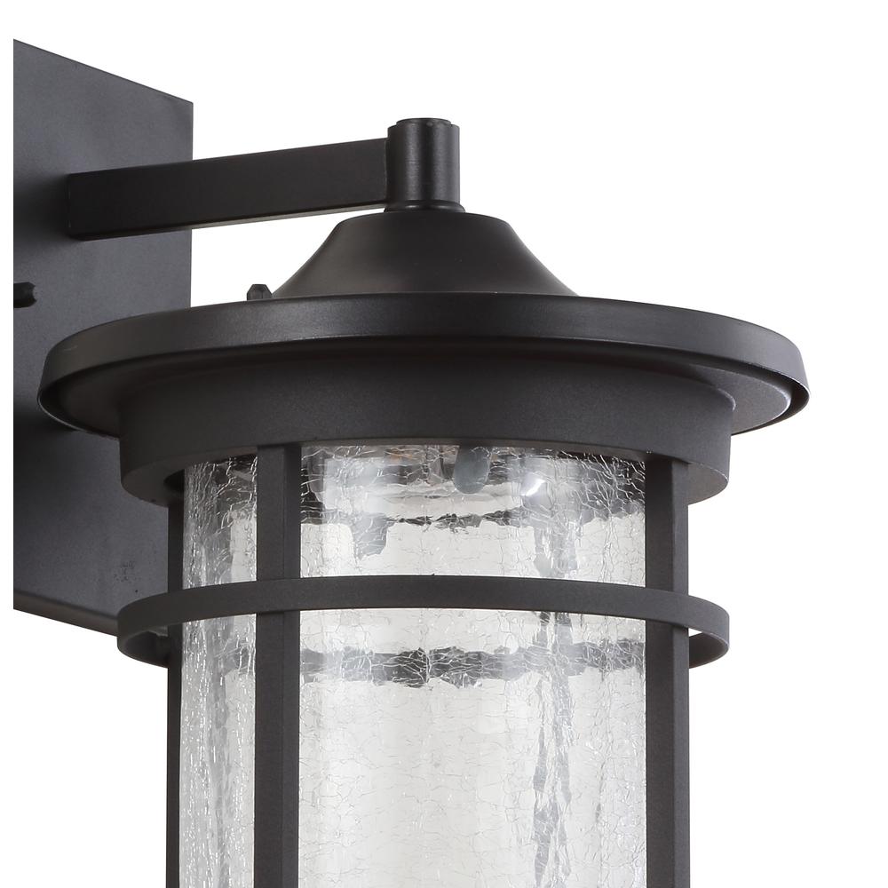 Campo Outdoor Wall Lantern Crackled Glassmetal Integrated LED Wall Sconce. Picture 3