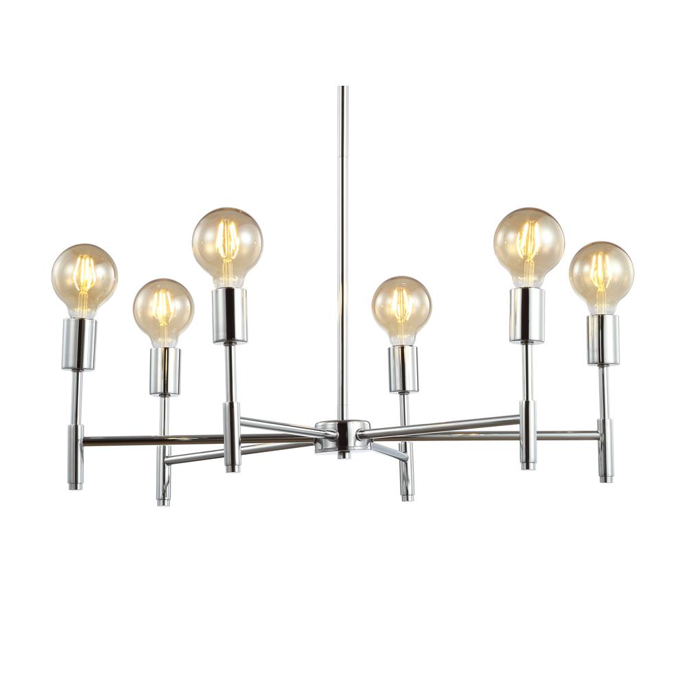 Turing Adjustable Height Metal LED Chandelier. Picture 15