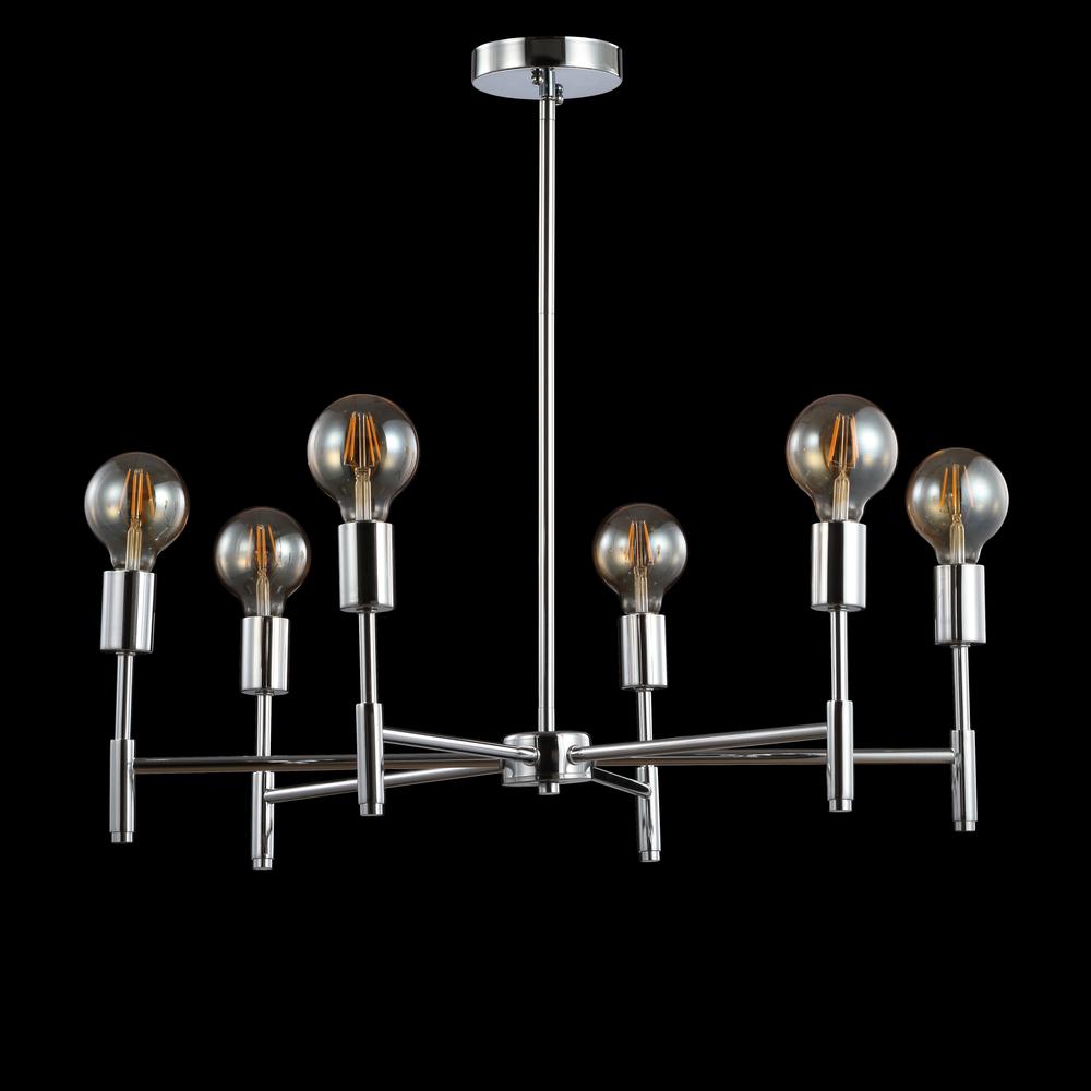 Turing Adjustable Height Metal LED Chandelier. Picture 4