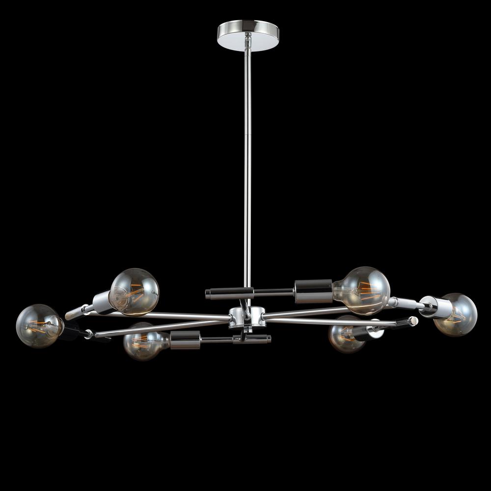 Turing Adjustable Height Metal LED Chandelier. Picture 7