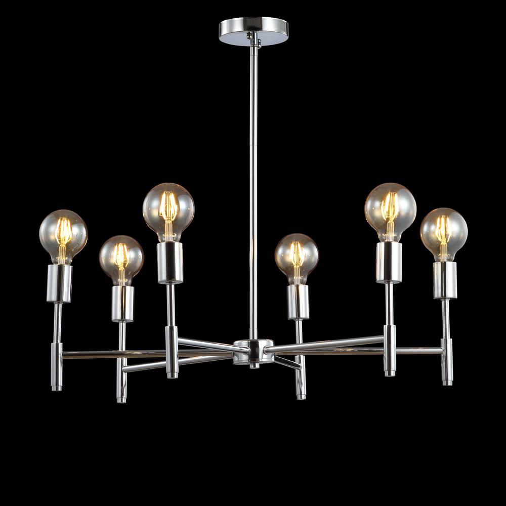 Turing Adjustable Height Metal LED Chandelier. Picture 3