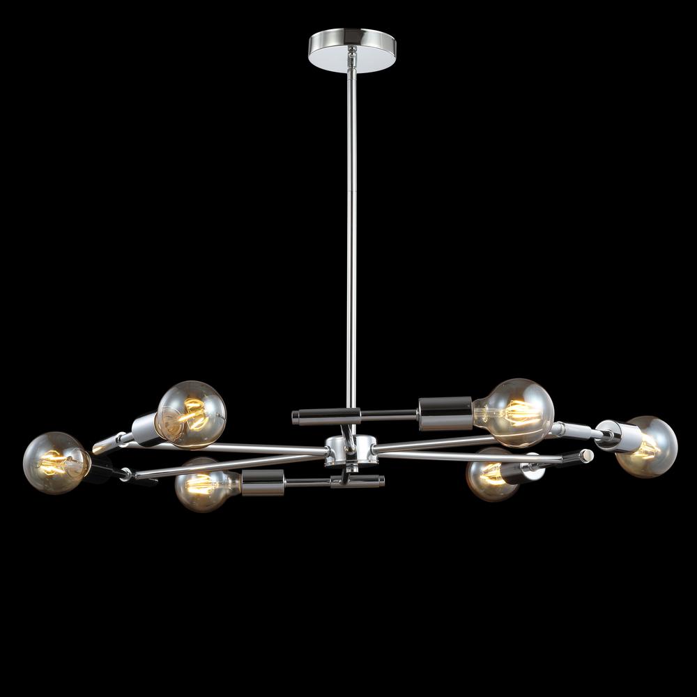 Turing Adjustable Height Metal LED Chandelier. Picture 8
