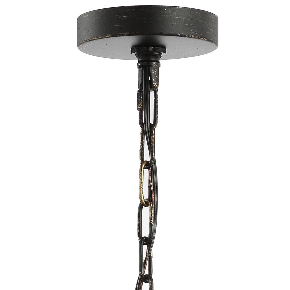Reese Metal/Crystal Adjustable LED Drop Chandelier. Picture 6