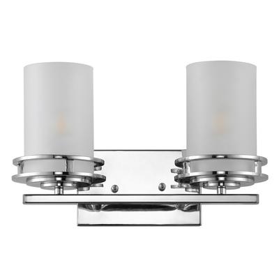 Fairfax Metal/Frosted Glass Contemporary Glam LED Vanity Light. Picture 8