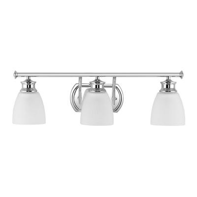 Beverly Metal/Glass Contemporary Modern LED Vanity Light. Picture 9