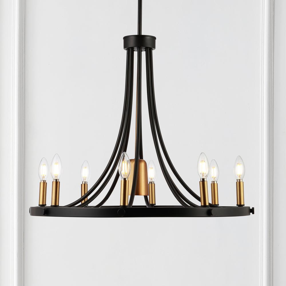Urbanna Adjustable Iron Transitional Modern LED Chandelier. Picture 10