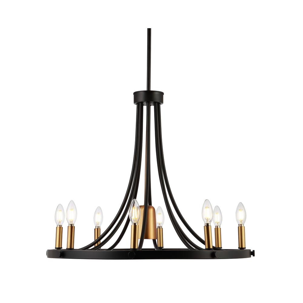 Urbanna Adjustable Iron Transitional Modern LED Chandelier. Picture 9
