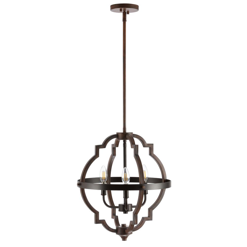 Ogee Adjustable Iron Rustic Industrial LED Pendant. Picture 2
