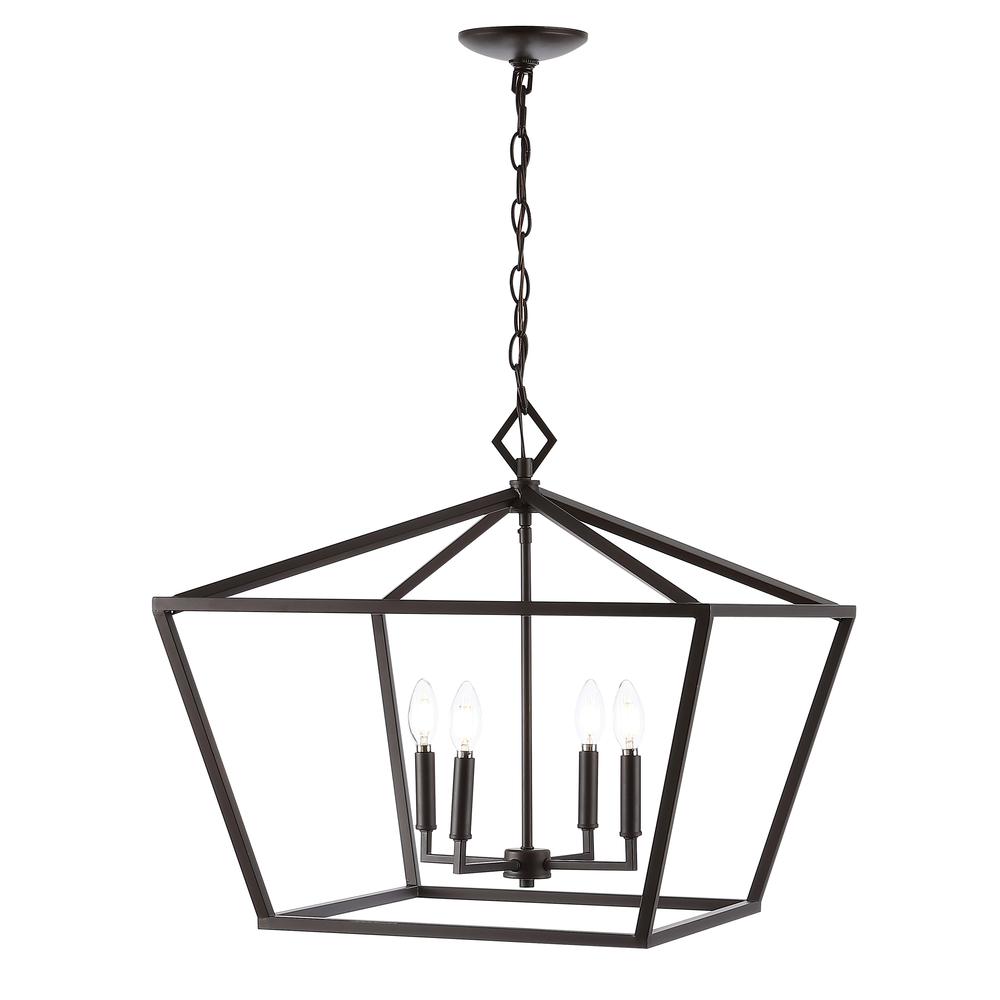Gatsby Adjustable Iron Rustic Glam LED Pendant. Picture 1