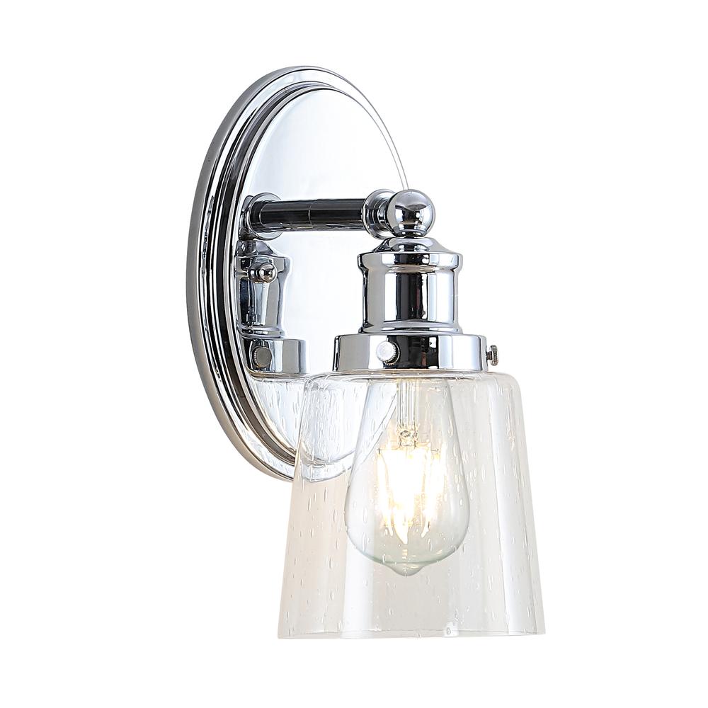 Beverly Iron/Seeded Glass Classic Cottage LED Vanity Light. Picture 8