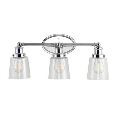 Beverly Iron/Seeded Glass Classic Cottage LED Vanity Light. Picture 9