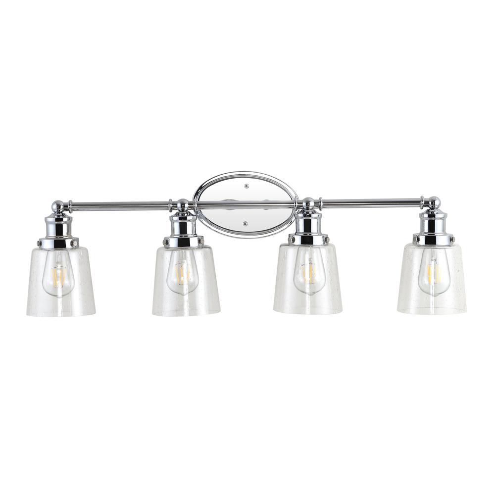 Beverly Iron/Seeded Glass Classic Cottage LED Vanity Light. Picture 2