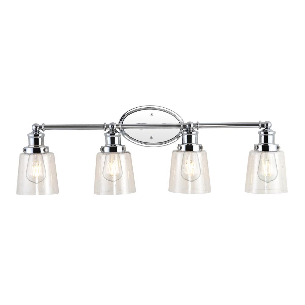 Beverly Iron/Seeded Glass Classic Cottage LED Vanity Light. Picture 1