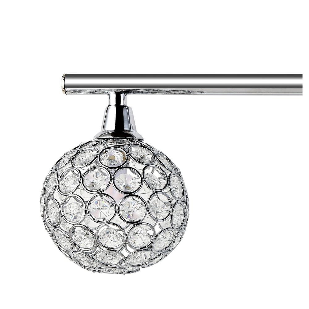 Maeve Iron/Glass Contemporary Glam LED Vanity Light. Picture 3