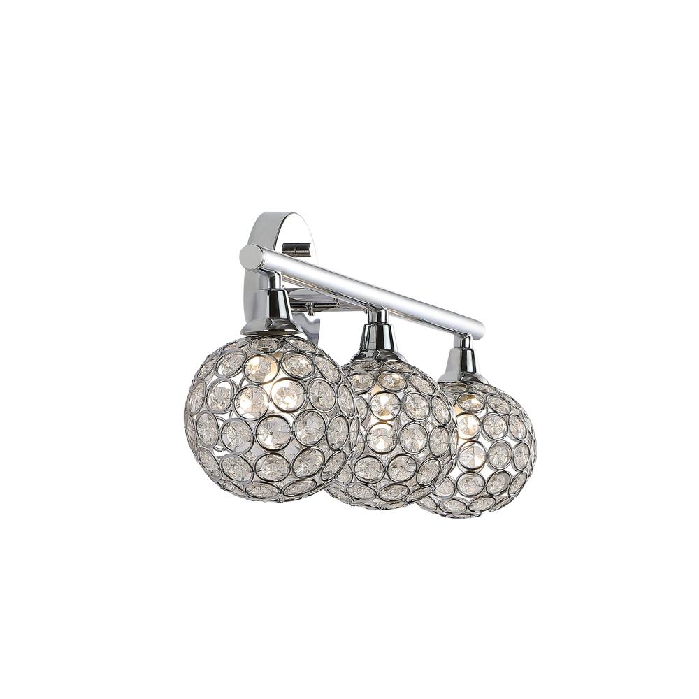 Maeve Iron/Glass Contemporary Glam Led Vanity Light. Picture 5